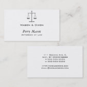 Justizskala Visitenkarte (Vorne/Hinten)