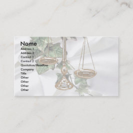 Justizwesen auf Ivy & Satin Visitenkarte