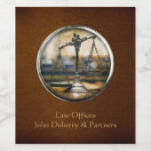 Justizwesen | elegant weinetikett (Einzelnes Label)