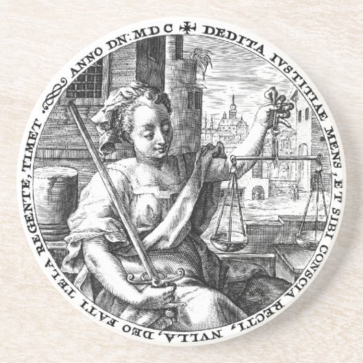 Justizwesen Getränkeuntersetzer (Vorne)