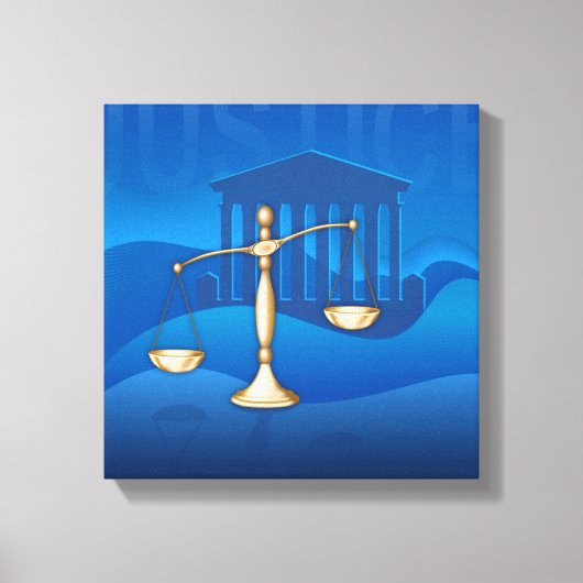 Justizwesen Leinwanddruck (Vorderseite)