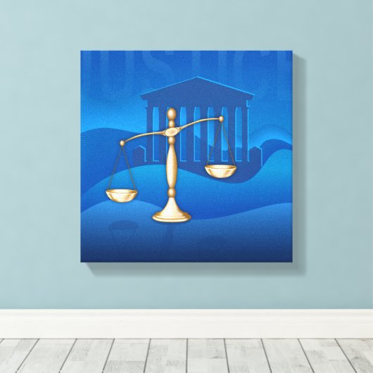 Justizwesen Leinwanddruck (Insitu (Holzboden))