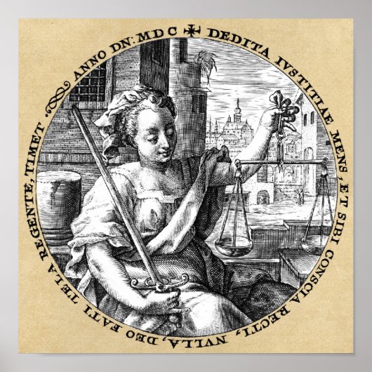 Justizwesen Poster (Vorne)