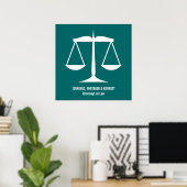 Justizwesen Poster (Heimbüro)