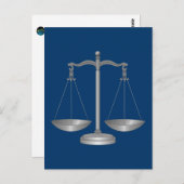 Justizwesen Postkarte (Vorne/Hinten)