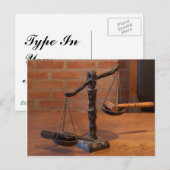 Justizwesen Postkarte (Vorne/Hinten)