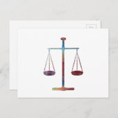 Justizwesen Postkarte (Vorne/Hinten)