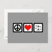 Justizwesen Postkarte (Vorne/Hinten)