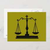 Justizwesen Postkarte (Vorne/Hinten)