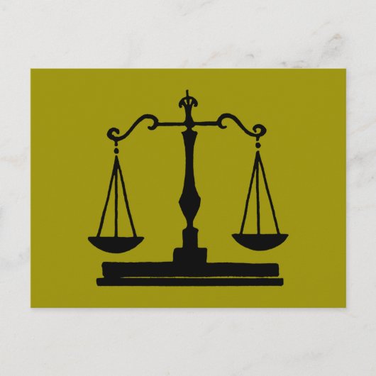 Justizwesen Postkarte (Vorderseite)