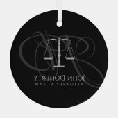 Justizwesen | Recht Ornament Aus Glas (Rückseite)