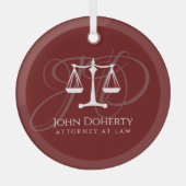 Justizwesen | Recht Ornament Aus Glas (Vorderseite)