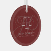 Justizwesen | Recht Ornament Aus Glas (Vorderseite Rechts)