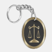 Justizwesen | Recht | Rechtsanwalt - Schwarz & Gol Schlüsselanhänger (Vorderseite links)