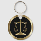 Justizwesen | Recht | Rechtsanwalt - Schwarz & Gol Schlüsselanhänger (Vorderseite)