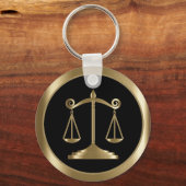 Justizwesen | Recht | Rechtsanwalt - Schwarz & Gol Schlüsselanhänger (Vorderseite)