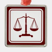 Justizwesen | Rechtspflege Ornament Aus Metall (Vorne)
