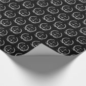 Justizwesen | Schwarz Geschenkpapier (Ecke)