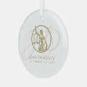 Justizwesen | Themes Ornament Aus Glas (Vorderseite links)