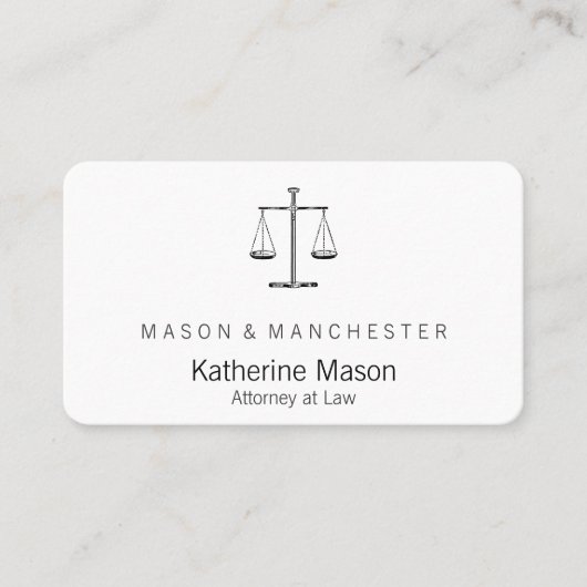 Justizwesen Visitenkarte (Vorderseite)