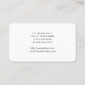 Justizwesen Visitenkarte (Rückseite)