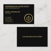 Justizwesen Visitenkarte (Vorne/Hinten)