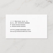 Justizwesen Visitenkarte (Rückseite)