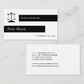 Justizwesen Visitenkarte (Vorne/Hinten)