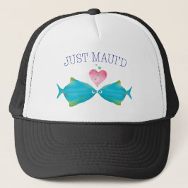 JustMauidBlueFish gerade Maui'd Truckerkappe