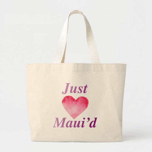 JustMauidHeart gerade Maui'd Jumbo Stoffbeutel (Vorne)