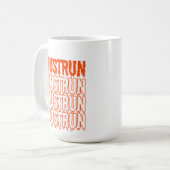JUSTRUN Pokal Kaffeetasse (Vorderseite Links)