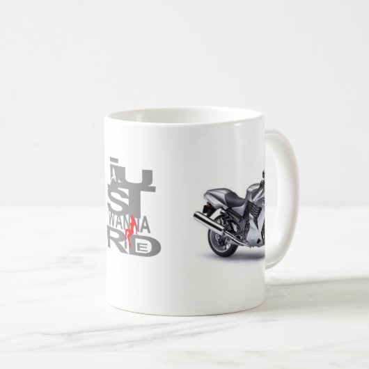 JustWannaRide eine Tasse ZX-14 (VorderseiteRechts)