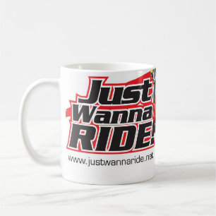 JustWannaRide klassische Logo-Tasse Kaffeetasse