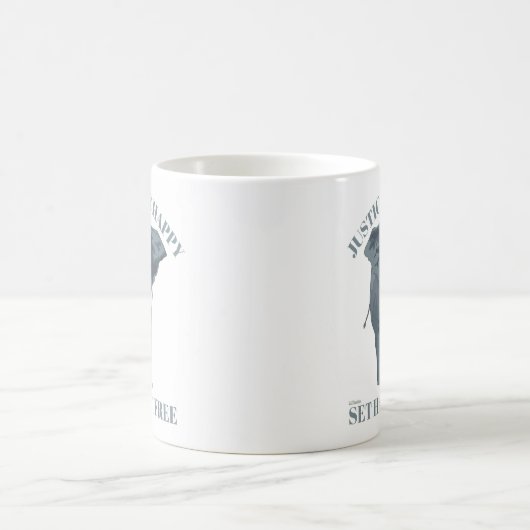 JUSTZ FÜR GLÜCKLICH, SET GLÜCKLICH FREI KAFFEETASSE (Mittel)