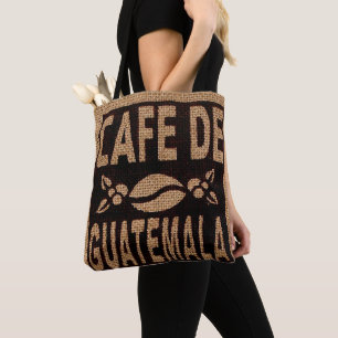 JUTE-COFFEE-TASCHE PURSE TOTE FAUX, GUATEMALTEKISC TASCHE