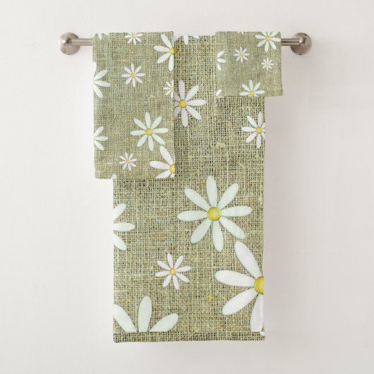 Jute-Daisy-Handtuch-Set Badhandtuch Set (Insitu)