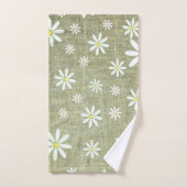 Jute-Daisy-Handtuch-Set Badhandtuch Set (Handtuch)