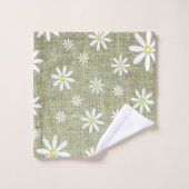 Jute-Daisy-Handtuch-Set Badhandtuch Set (Waschlappen)