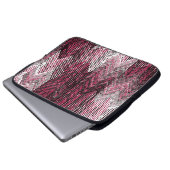 Jute Geometric Ethnic Modern Print. Laptopschutzhülle (Vorne Knopf)