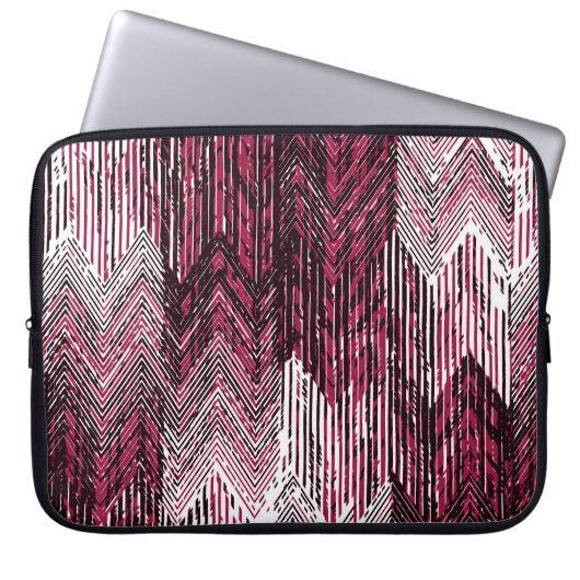 Jute Geometric Ethnic Modern Print. Laptopschutzhülle (Vorderseite)