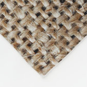 Jute-Hessian-Hintergrundtextur Fleecedecke (Ecke)