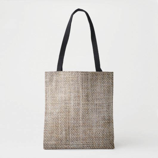 Jute-Hessian-Hintergrundtextur Tasche (Vorderseite)