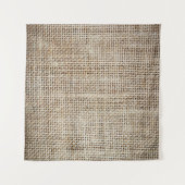Jute-Hessian-Hintergrundtextur Wandteppich (Vorderseite (Horizontal))