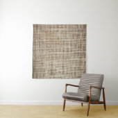 Jute-Hessian-Hintergrundtextur Wandteppich (Beispiel (Horizontal))