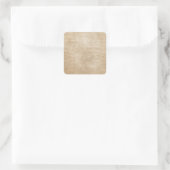 Jute Hintergrund Quadratischer Aufkleber (Tasche)