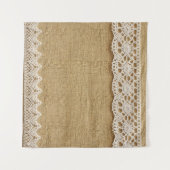 Jute mit Spitze Wandteppich (Vorderseite (Horizontal))
