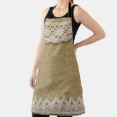 Jute, Spitze Stoffstruktur. Schürze (InSitu)