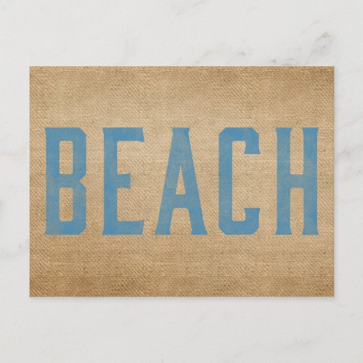 Jute Strand Postkarte (Vorderseite)