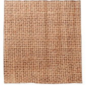 Jute Tasche Sack beige Farbe braun Duschvorhang (Vorderseite)