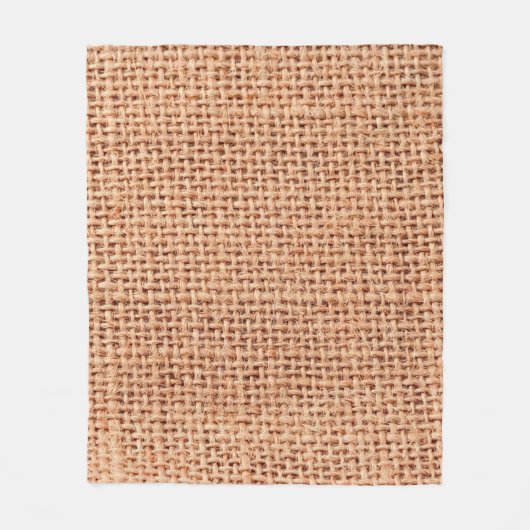 Jute Tasche Sack beige Farbe braun Fleecedecke (Vorderseite)